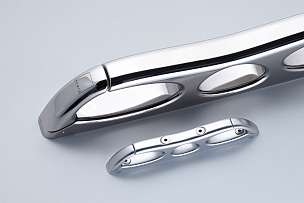 NOMEN Cleat-2-CLIP stainless steel + small aluminium top screwed 20181107 NO Klampe 026 cut H15 21x14 NO SCREWS